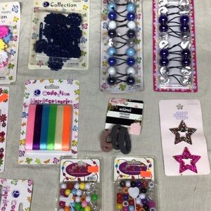 Scunci Multicolor Hair Accessories Set scnci ,goody ,rubber bands,ribbons etc